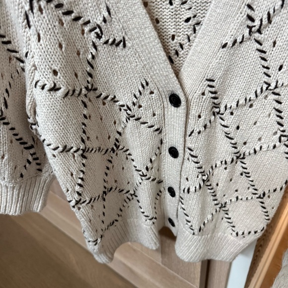 Rails Isla Whipstitched Diamond Pattern Cardigan - Picture 4 of 4